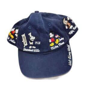 Vintage Walt Disney World Mickey Mouse Evolution Character Embroidered Hat Adult